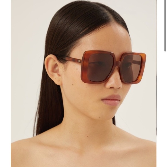 NWOT Gucci 80s Monocular Oversized Square Sunglasses - Picture 1 of 14
